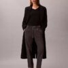 Pantaloni alla caviglia affusolati a righe con coulisse Pantaloni alla caviglia affusolati a righe con coulisse