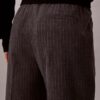 Pantaloni alla caviglia affusolati a righe con coulisse Pantaloni alla caviglia affusolati a righe con coulisse