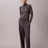 Pantaloni cargo comodi in twill di raso Pantaloni cargo comodi in twill di raso