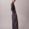 Pantaloni cargo comodi in twill di raso Pantaloni cargo comodi in twill di raso