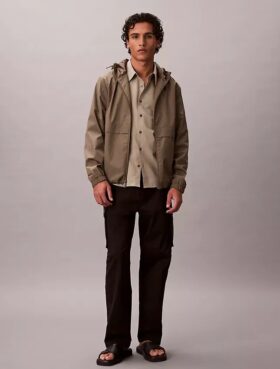 Pantaloni cargo dritti in cotone elasticizzato Cotton Stretch