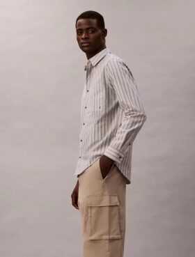 Pantaloni cargo dritti in cotone elasticizzato Cotton Stretch Pantaloni cargo dritti in cotone elasticizzato Cotton Stretch