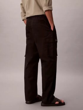 Pantaloni cargo dritti in cotone elasticizzato Cotton Stretch