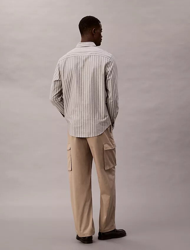 Pantaloni cargo dritti in cotone elasticizzato Cotton Stretch Pantaloni cargo dritti in cotone elasticizzato Cotton Stretch