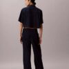 Pantaloni cargo in cotone e lyocell con elastico in vita