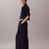Pantaloni cargo in cotone e lyocell con elastico in vita