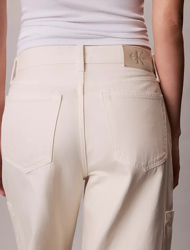 Pantaloni cargo in Denim dal taglio morbido Pantaloni cargo in Denim dal taglio morbido