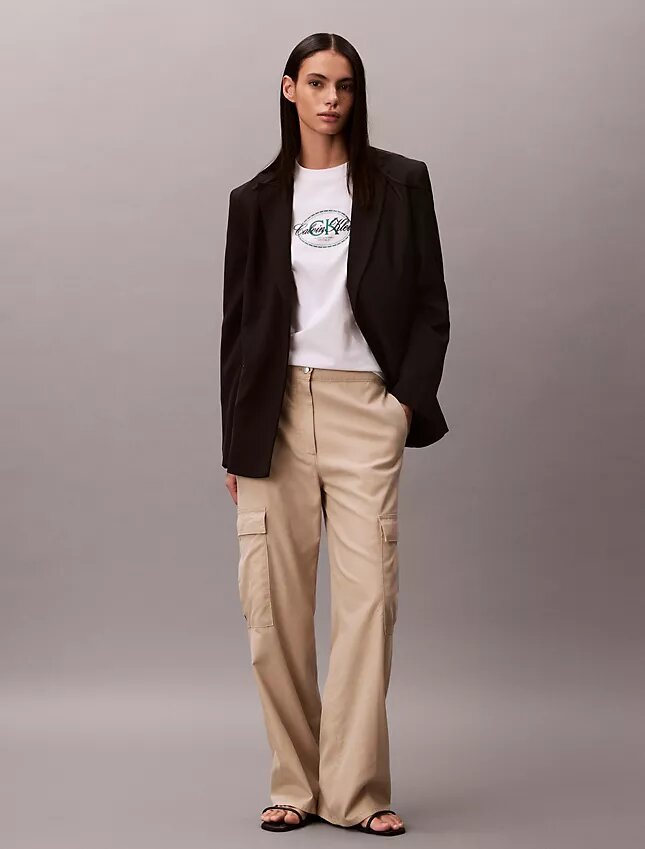 Pantaloni cargo in morbido twill Pantaloni cargo in morbido twill