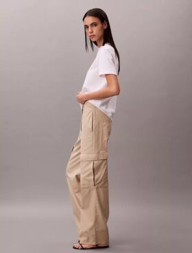 Pantaloni cargo in morbido twill