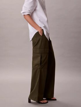 Pantaloni cargo in morbido twill