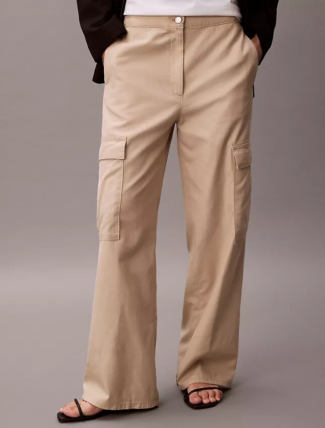 Pantaloni cargo in morbido twill Pantaloni cargo in morbido twill