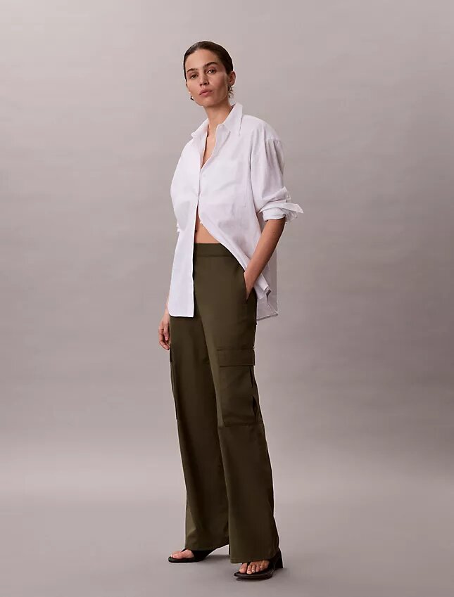 Pantaloni cargo in morbido twill Pantaloni cargo in morbido twill