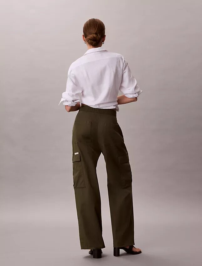 Pantaloni cargo in morbido twill Pantaloni cargo in morbido twill