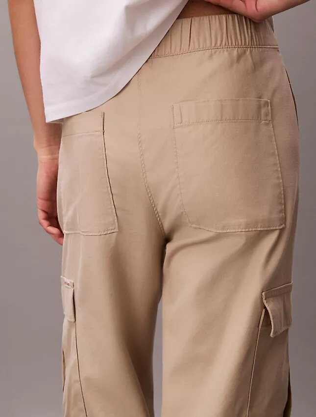 Pantaloni cargo in morbido twill Pantaloni cargo in morbido twill
