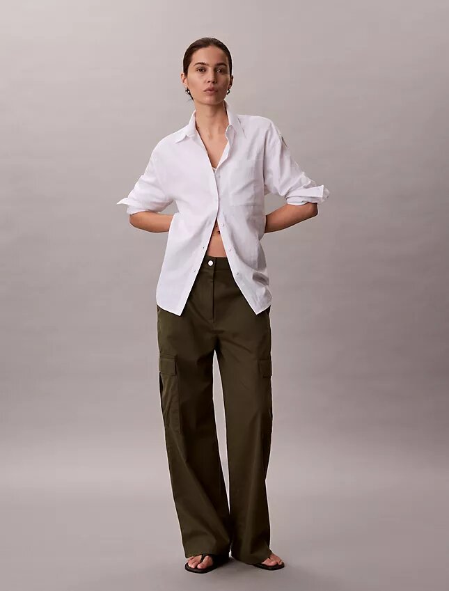 Pantaloni cargo in morbido twill Pantaloni cargo in morbido twill