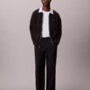 Pantaloni chino a vita media con pinces