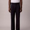 Pantaloni chino a vita media con pinces