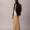 Pantaloni chino a vita media con pinces