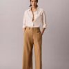 Pantaloni chino cropped a gamba larga Pantaloni chino cropped a gamba larga