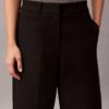 Pantaloni chino cropped a gamba larga