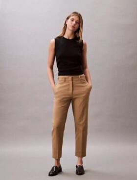 Pantaloni chino dritti in cotone Cotton Stretch