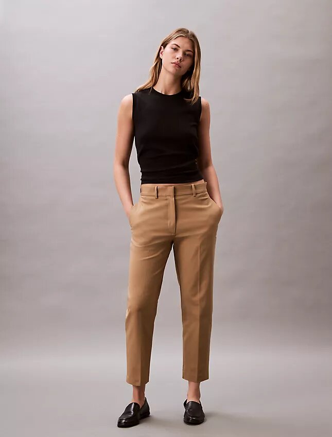 Pantaloni chino dritti in cotone Cotton Stretch Pantaloni chino dritti in cotone Cotton Stretch