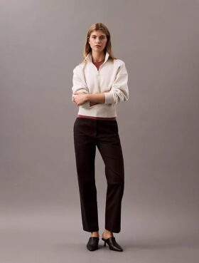Pantaloni chino dritti in cotone Cotton Stretch