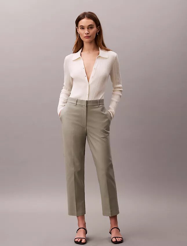 Pantaloni chino dritti in cotone Cotton Stretch Pantaloni chino dritti in cotone Cotton Stretch