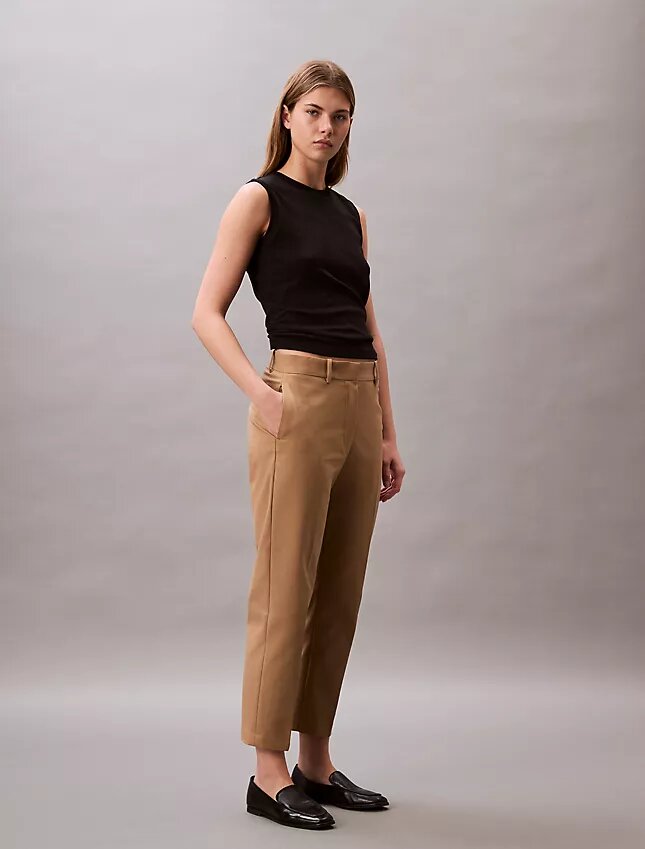 Pantaloni chino dritti in cotone Cotton Stretch Pantaloni chino dritti in cotone Cotton Stretch