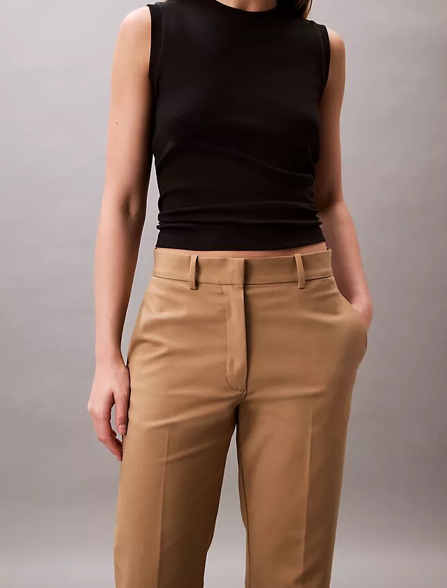 Pantaloni chino dritti in cotone Cotton Stretch Pantaloni chino dritti in cotone Cotton Stretch