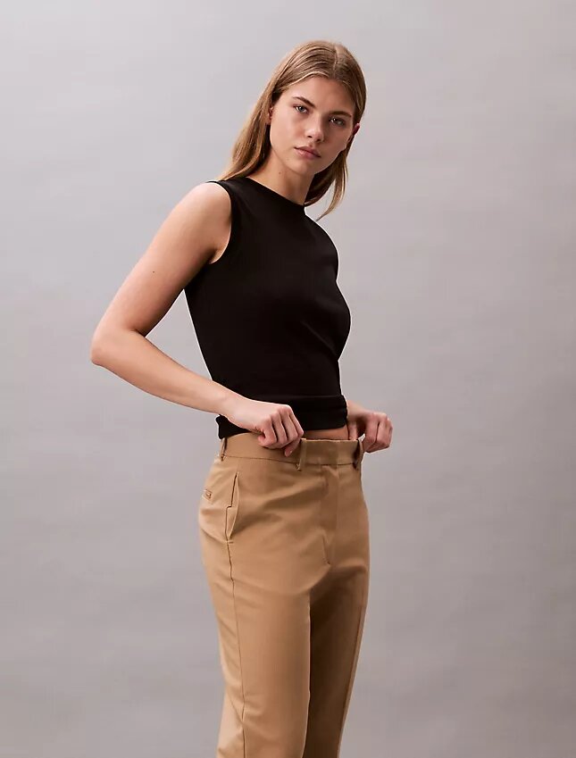Pantaloni chino dritti in cotone Cotton Stretch Pantaloni chino dritti in cotone Cotton Stretch