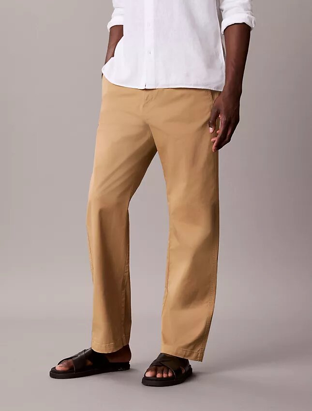Pantaloni chino dritti in cotone Cotton Stretch 90S Pantaloni chino dritti in cotone Cotton Stretch 90S