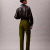 Pantaloni chino in cotone elasticizzato a vestibilità dritta Pantaloni chino in cotone elasticizzato a vestibilità dritta