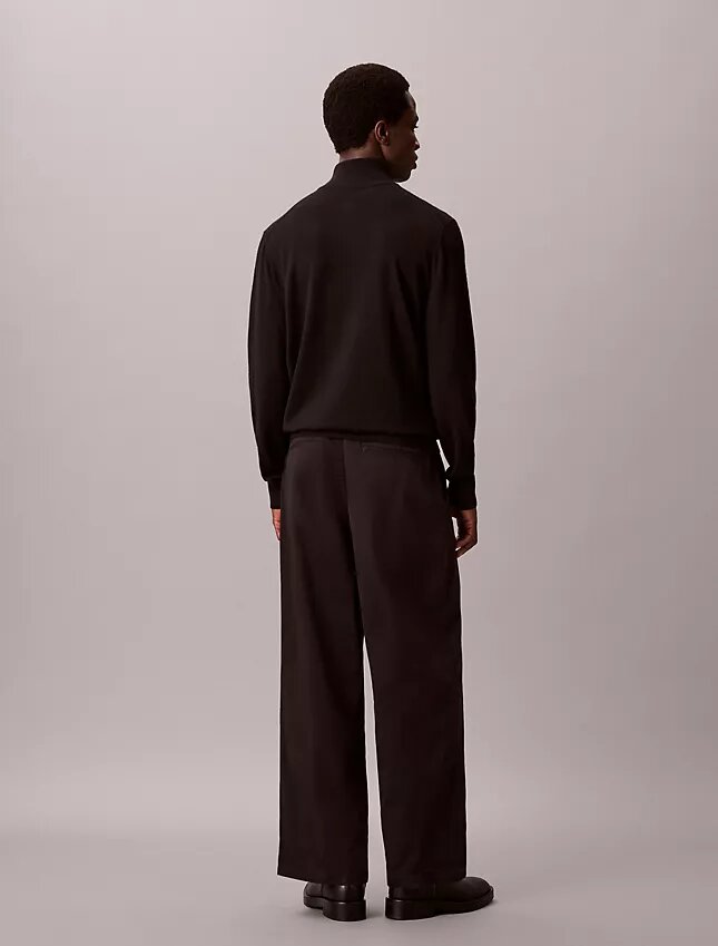 Pantaloni chino larghi in twill di cotone Cotton Stretch Pantaloni chino larghi in twill di cotone Cotton Stretch