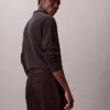 Pantaloni chino slim a zampa in raso di cotone Pantaloni chino slim a zampa in raso di cotone