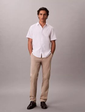 Pantaloni chino slim in cotone