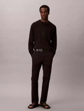 Pantaloni chino slim in cotone