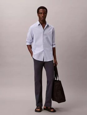 Pantaloni chino slim in cotone