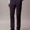 Pantaloni chino slim in raso di cotone Pantaloni chino slim in raso di cotone