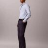 Pantaloni chino slim in raso di cotone Pantaloni chino slim in raso di cotone