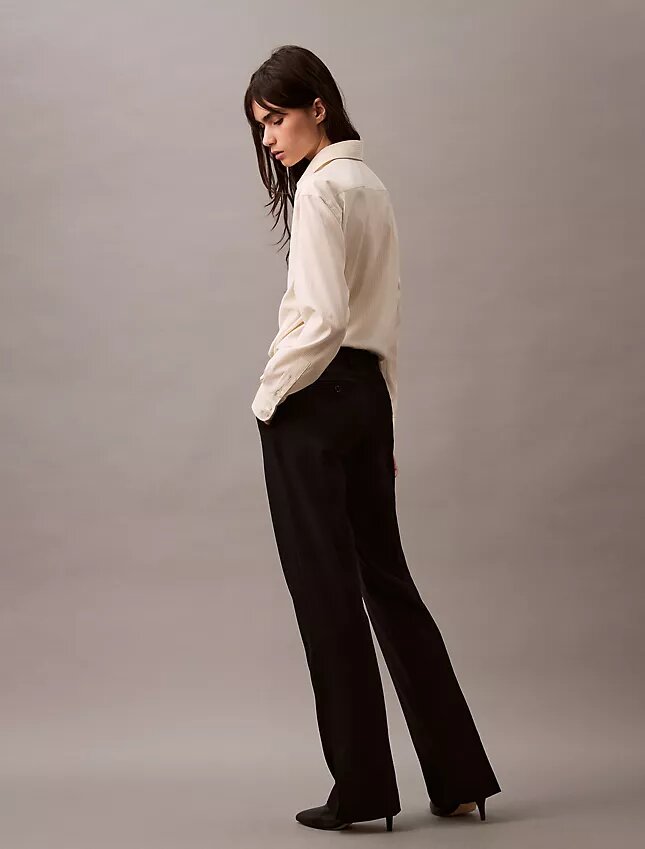 Pantaloni classici in gabardine di lana Pantaloni classici in gabardine di lana
