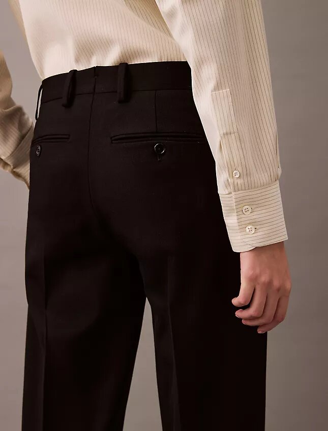 Pantaloni classici in gabardine di lana Pantaloni classici in gabardine di lana