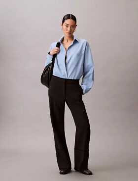 Pantaloni con bordi grezzi