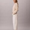 Pantaloni cropped a zampa