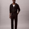 Pantaloni da jogging con toppa Monogram in pile Pantaloni da jogging con toppa Monogram in pile