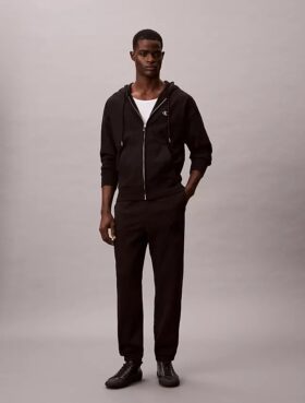 Pantaloni da jogging con toppa Monogram in pile