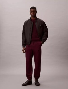 Pantaloni da jogging con toppa Monogram in pile