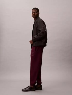 Pantaloni da jogging con toppa Monogram in pile