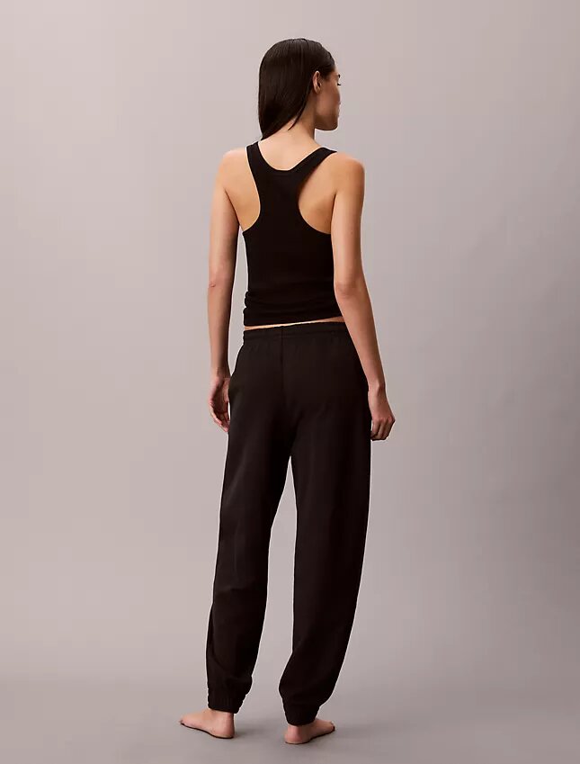 Pantaloni da jogging da notte in misto spugna di cotone Pantaloni da jogging da notte in misto spugna di cotone