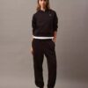 Pantaloni da jogging in felpa con monogramma Pantaloni da jogging in felpa con monogramma